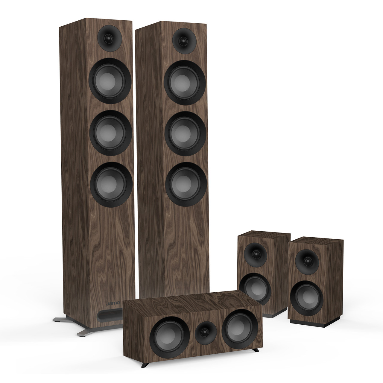 Комплект акустичних систем 5.0 Jamo S 809 HCS Walnut, фото 1