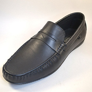 Мокасини чоловічі шкіряні ETHEREAL Classic Black by Rosso Avangard чорні