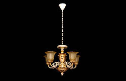 Люстра на п'ять ріжків з плафонами 80783/5