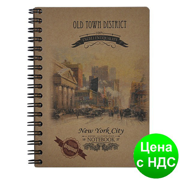 Записна книжка KRAFT А6, 80 аркушів, клітинка BM.2483