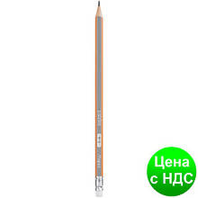 Олівець графітний BLACK PEPS H, з гумкою, коробка з підвісом MP.851725