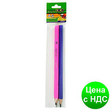 Олівець графітний JUMBO HB, без гумки, 2 шт блістер ZB.2340-2