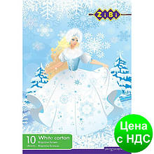 Картон білий А4, 10 листів, 235г/м2 ZB.1990