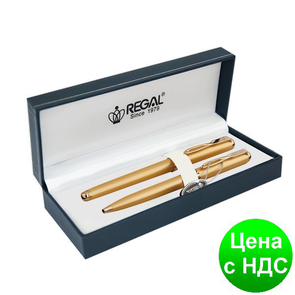 Комплект ручок (П+К) у подарунковому футлярі L, золото R18109.L.BF