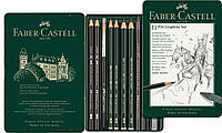 Набор графитный Faber-Castell PITT Graphite set, 11 предметов в металлической коробке, 112972
