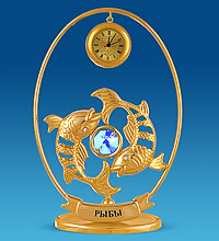 Фігурка з годинником "Знак зодіаку Риби" AR-90