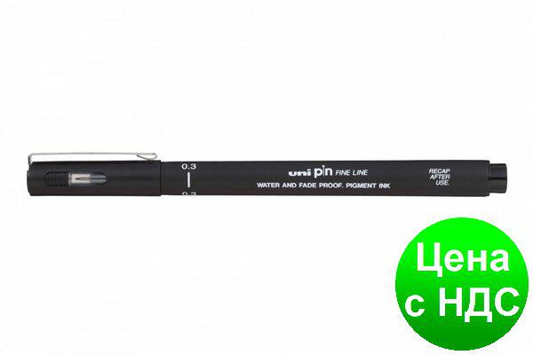 Лайнер uni PiN 0.7 мм fine line, чорний PIN07-200.Black