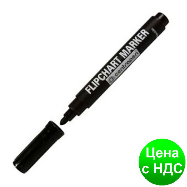 Маркер Flipchart круглий 2,5 мм, чорний 8550черн.