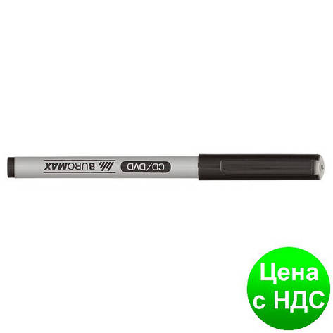 Маркер водостійкий JOBMAX, чорний, 0.6 мм BM.8701-01, фото 1