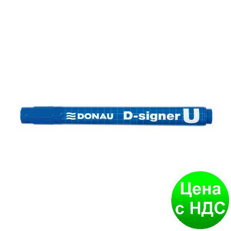 Маркер водостійкий D-SIGNER U, синій 7371001PL-10, фото 1