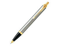 Ручка шариковая Parker IM 17 Brushed Metal GT BP 22 232 в подарок