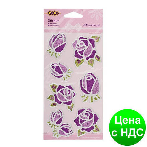 Наклейки фактурні "Silver Bezel", 9.5*17.5 см ZB.63925-AF, фото 1