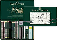 Набір графітний Faber-Castell PITT Graphite set,  26 предметів в металевій коробці, 112974