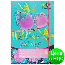 Папка для праці Art Effect SPRING MELODY, картонна на гумках А4+ (315х215х30мм) ZB17.14903