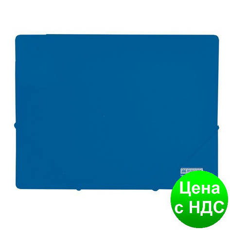 Папка пласт. А4 на гумках, JOBMAX, синій BM.3911-02, фото 2