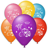 Повітряні кулі "Робокар Полі" 10" (25 см) Пастель Асорті 1 бік В упак: 100 шт.