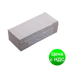 Рушники паперові макулатурні Z-подібні.,160 шт., сірі 10100101