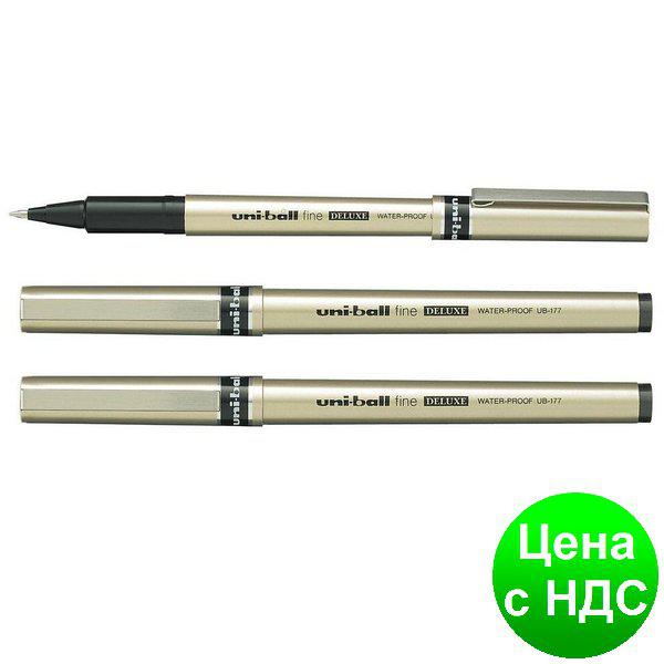 Роллер uni-ball fine DELUXE 0.7 мм, чорний UB-177.Black