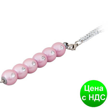 Ручка кулькова "Secret", з кристалами, розовий, у подарунковому футлярі LS.401021-10, фото 1