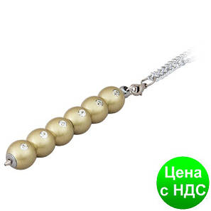 Ручка кулькова "Secret", з кристалами, золото, у подарунковому футлярі LS.401021-23, фото 1