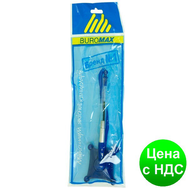 Ручка кулькова на підставці, синя BM.8142-01