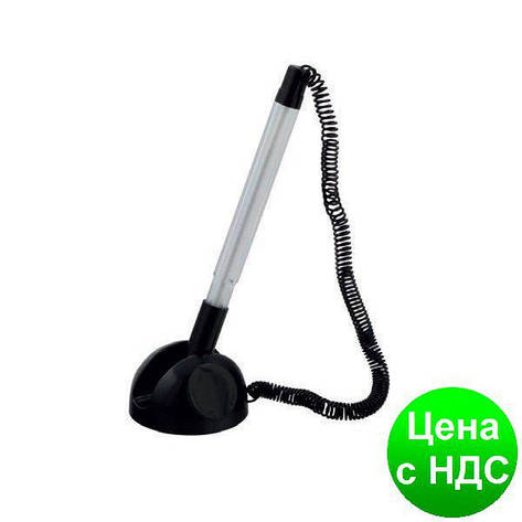 Ручка кулькова на підставці JOBMAX, синя BM.8141-01, фото 1