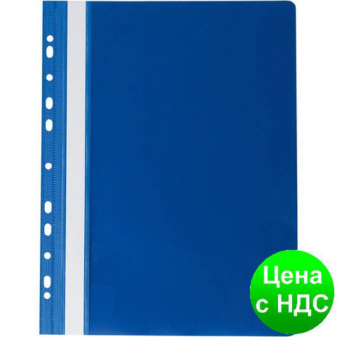 Швидкозшивач А4 PROFESSIONAL (11отв. PVC, т.-сін.) BM.3331-03, фото 1