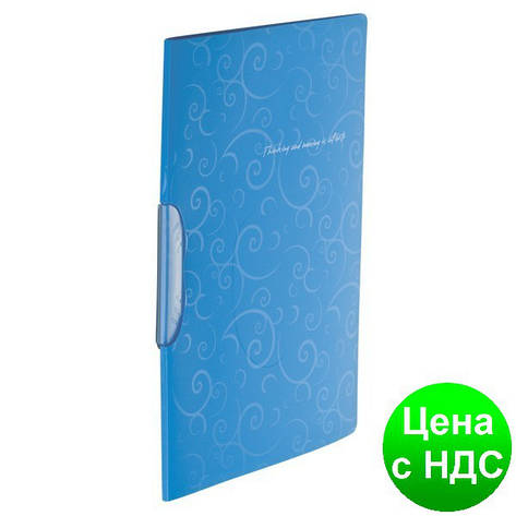 Швидкозшивач А4 з поворотним притиском, BAROCCO, блакитний BM.3303-14, фото 1