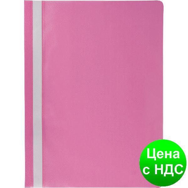Швидкозшивач пласт. А4, PP, JOBMAX, рожевий BM.3313-10
