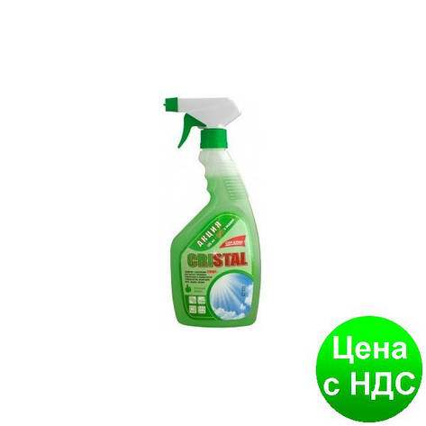 Засіб д/скляних поверхонь САН КЛІН "Кристал", 500мл, зелений sk.540398, фото 2