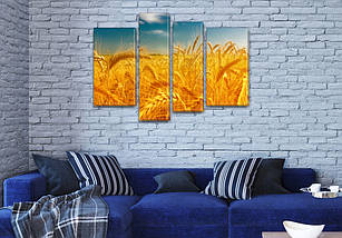 Замовити картину модульну на Полотні сін., 65x85 см, (40x20-2/65х18/50x18), фото 4