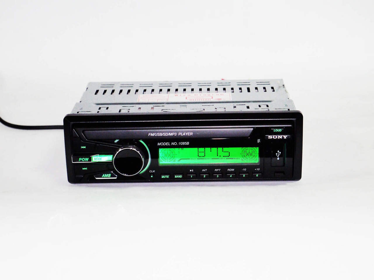 Автомагнітола 1085B ISO USB+SD+FM+пульт (4x50W)