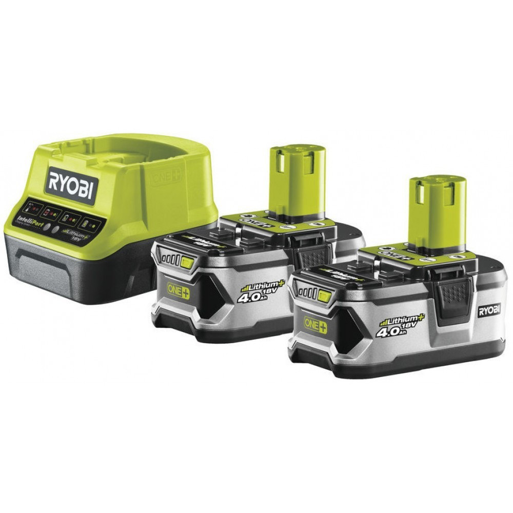 2 Акумулятори 4.0 A·год ONE+ Li-Ion + зарядний пристрій RYOBI RC18120-240