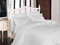 Комплект постільної білизни First Choice Sweta Beyaz сатин 220-200 см білий