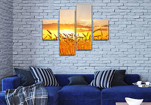 Купити модульну картину на Полотні сін., 65x80 см, (25x18-2/55х18-2), фото 4