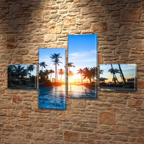 Картини для спальні на полотні фото, на Полотні сін., 60x85 см, (18x20-2/50х18-2)