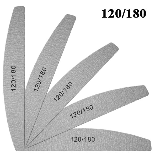 Пилка Човен Сіра 120/180 Професійна для штучних і натуральних нігтів якісна, замовити або купити дешево оптом, дрібним оптом через інтернет магазин http://opt21.com з доставкою по всій Україні від Компанії 
