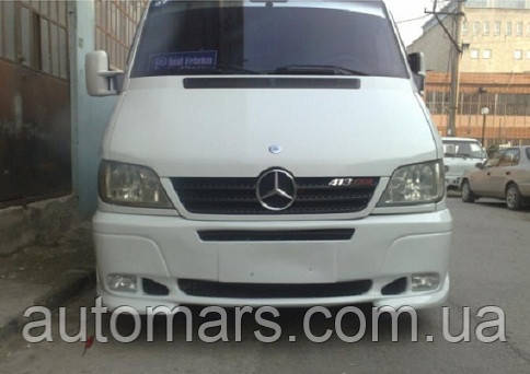 Накладка на передній бампер 2 фари Mercedes Sprinter w901