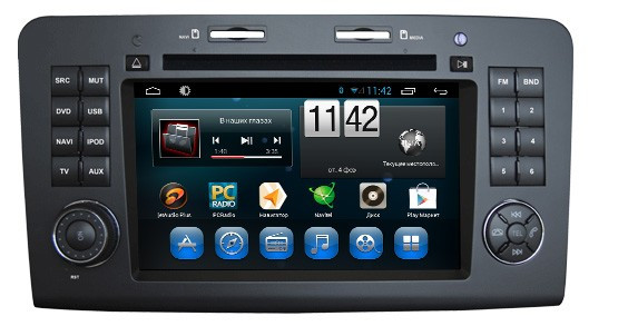 Магнітола Mercedes Benz ML клас W164 2005-2011, GL клас X164 2006-2012. Kaier KR-7014 Android, фото 1