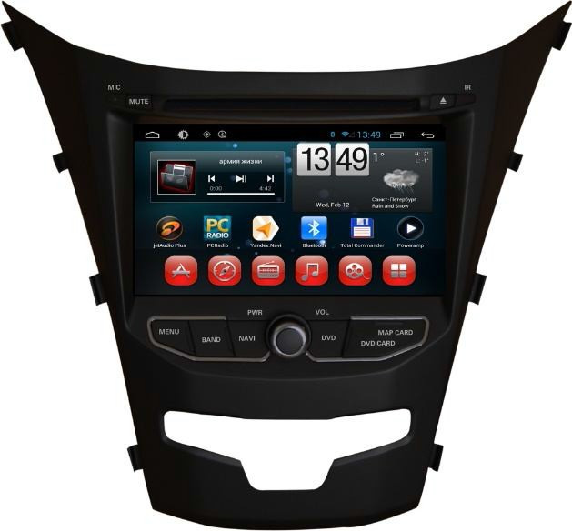Магнітола SsangYoung SsangYoung Action II/Korando 2013-2014. Kaier KR-7082 Android