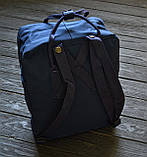 Рюкзак Fjallraven Kanken (Ф'ялравен Канкен) classic, синій, фото 3