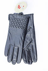 Жіночі шкіряні рукавички Середні, фото 3