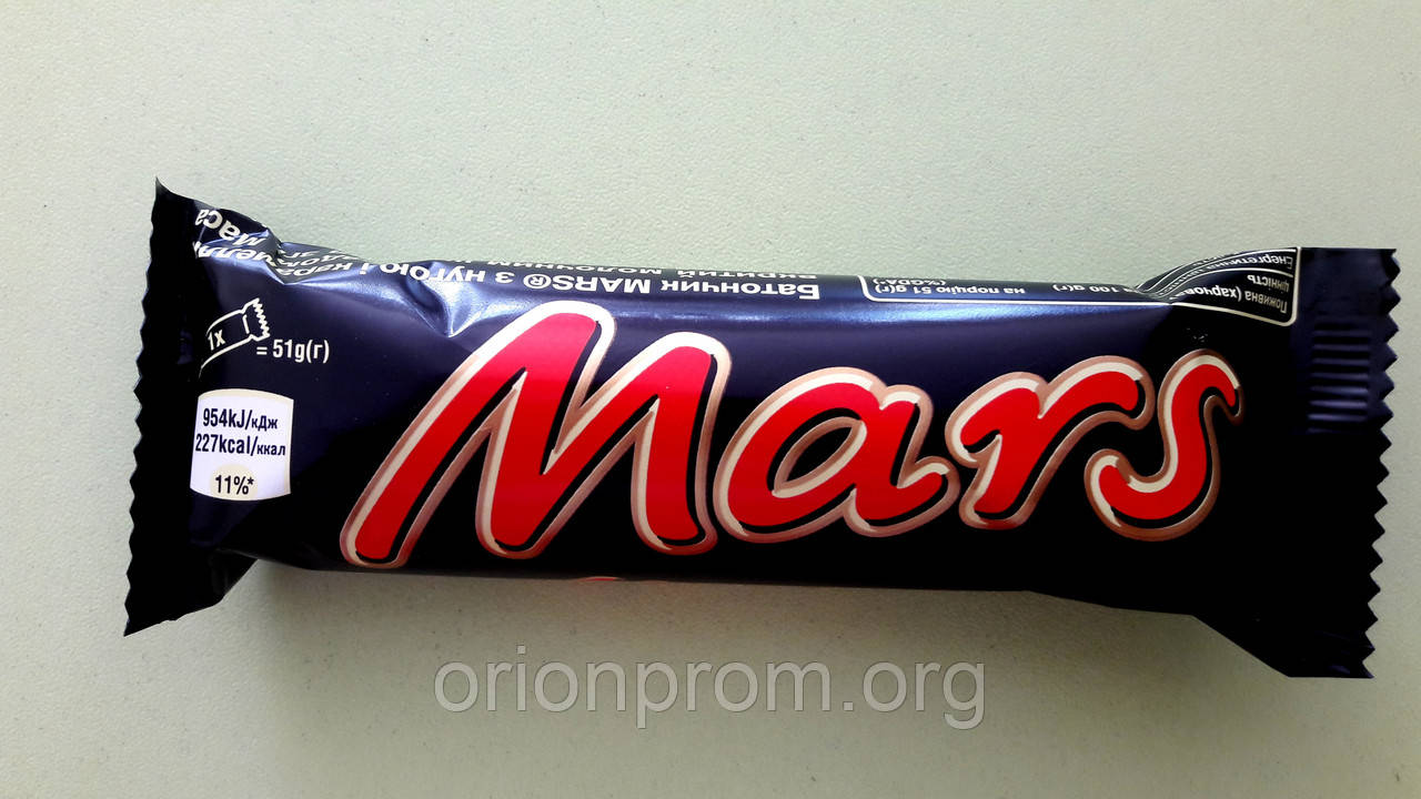 Шоколадний батончик Mars 51 г