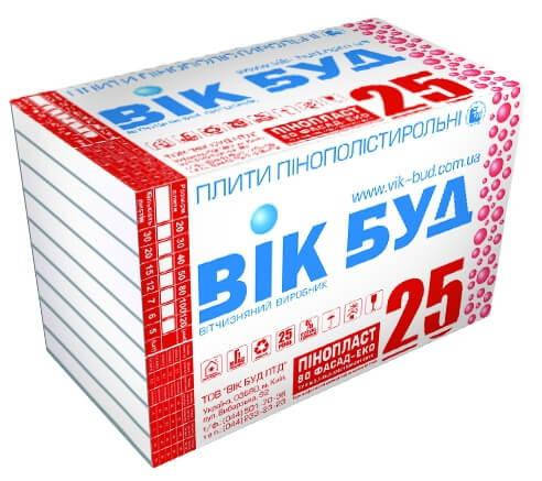 Пенопласт 25 плотность EPS - 50 1000*500*40мм Вик Буд (11 кг/м3) (ID ...