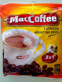 Кавовий напій Maccoffee 3 в 1 французька ваніль 20 пакетів