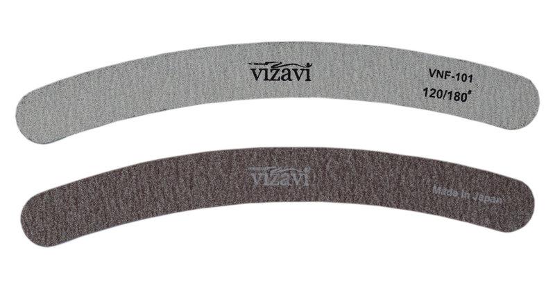 Пилка Vizavi бумеранг для натуральних нігтів (120/180)