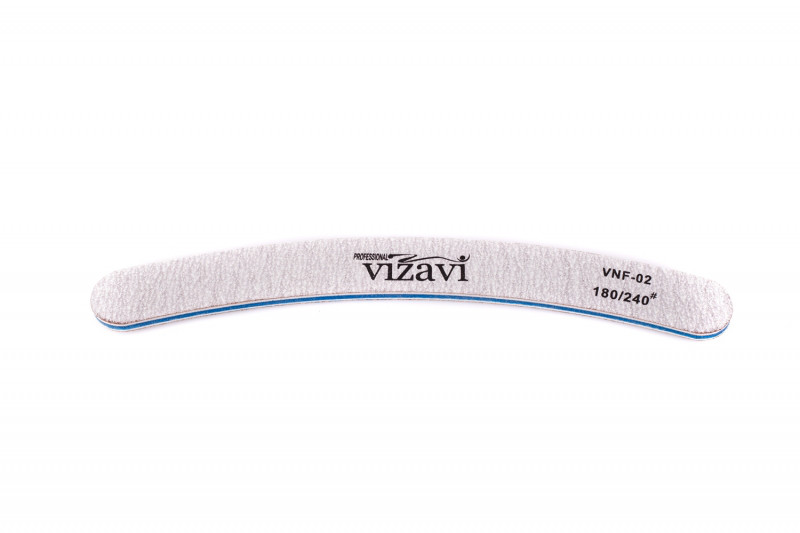 Пилка Vizavi бумеранг для натуральних нігтів (180/240)