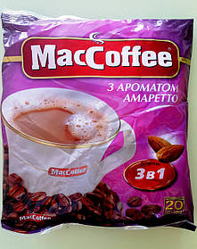 Кавовий напій Maccoffee 3 в 1 амаретто 20 пакетів