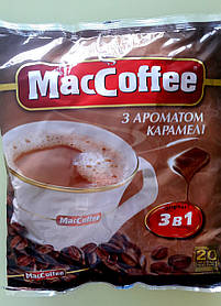 Кавовий напій Maccoffee 3 в 1 карамель 20 пакетів
