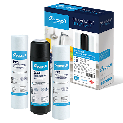 Комплект картриджів Ecosoft 1-2-3 для фільтрів зворотного осмосу (CPV3ECOSTD), фото 3